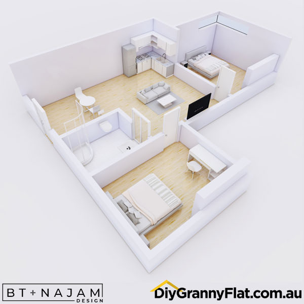 2 Bedroom Granny Flat Designs, Acrow Granny Flats